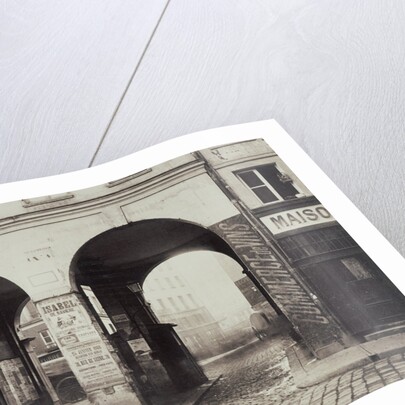 Les Deux-Portes. Vue prise de la rue des Innocents vers la rue de la Ferronnerie. by Charles Marville