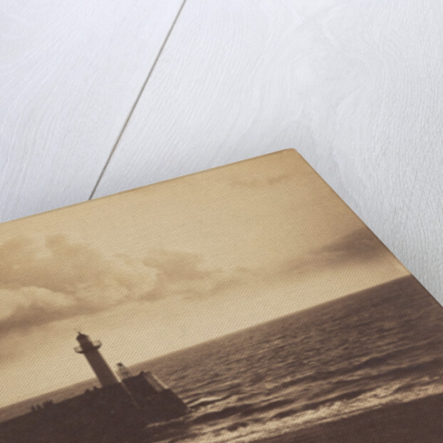 Lighthouse and Jetty, le Havre by Gustave Le Gray