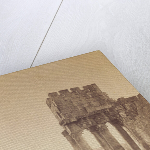 Peristyle, Temple of Bacchus, Baalbek by Gustave Le Gray