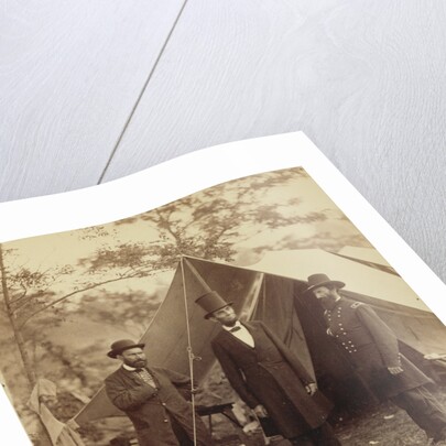 President Lincoln, United States Headquarters, Army of the Potomac, near Antietam by Alexander Gardner