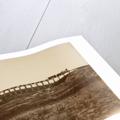 Trestle Bridge Near Fort Harker, Kansas by Alexander Gardner