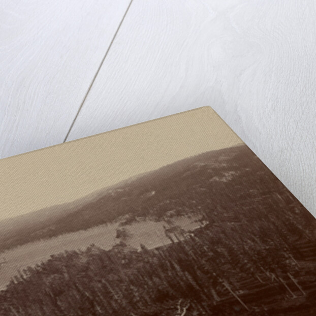 Dams and Lake, Nevada County, California, Distant View by Carleton Watkins