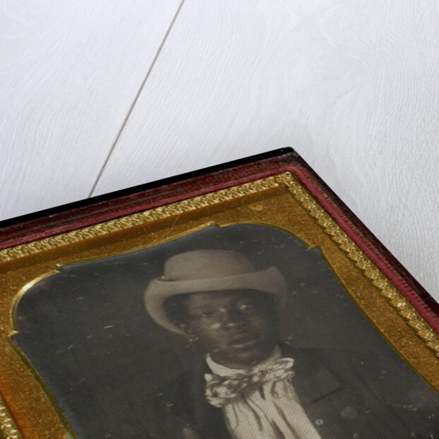 Portrait of a black man wearing a bow tie by Anonymous
