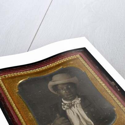 Portrait of a black man wearing a bow tie by Anonymous