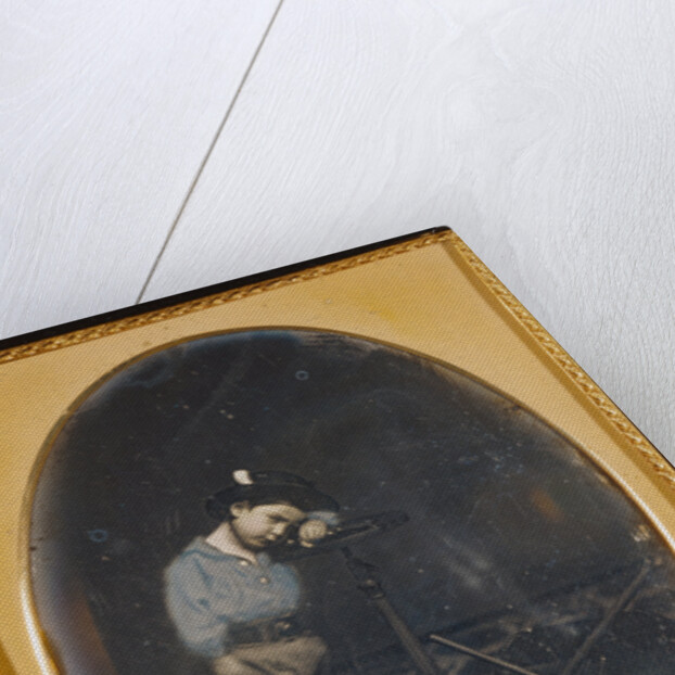 Portrait of a Boy with Gold-Mining Toys by James M. Ford