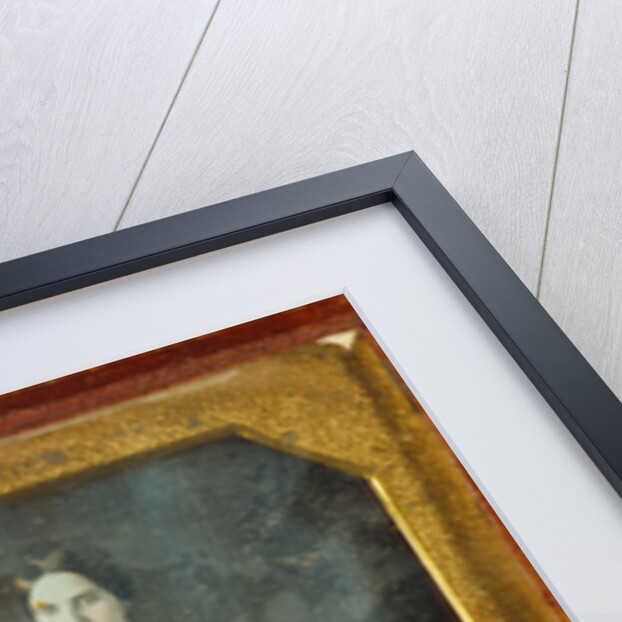 Portrait of a Seated Young Woman and Dog by Anonymous