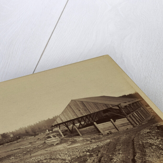 Oswego Iron Works, Willamette River by Carleton Watkins