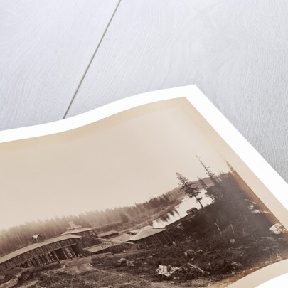 Oswego Iron Works, Willamette River by Carleton Watkins