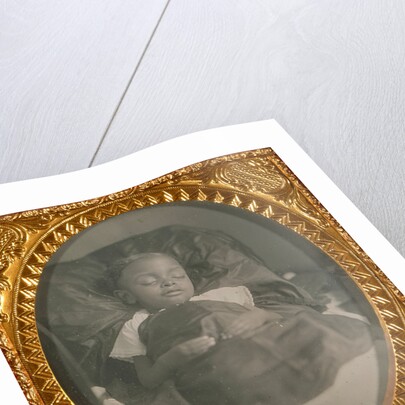 Postmortem portrait of a black child by Anonymous