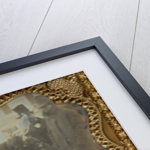 Four Men Posed with a Bull by Anonymous