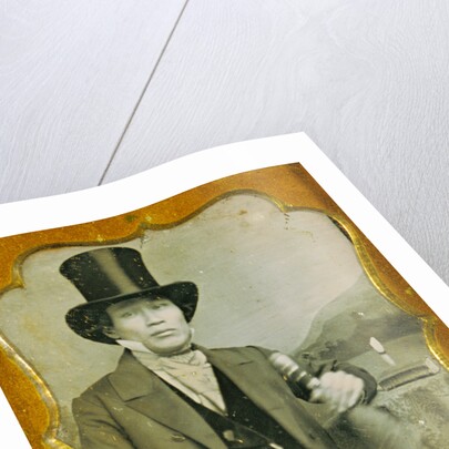 Portrait of an Asian Man in Top Hat by James P. Weston