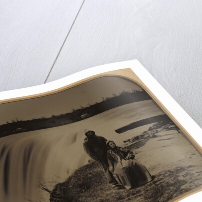Portrait of a Couple at Niagara Falls in Waterproof Clothing by Henry Hollister