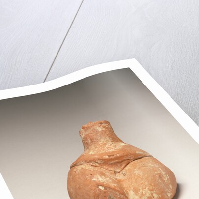 Fragmentary Neolithic seated female figurine by Anonymous