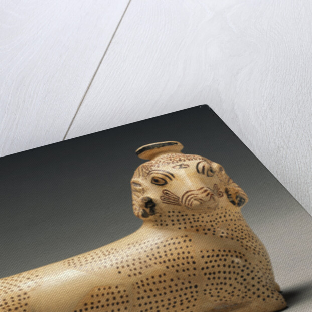 Proto-Corinthian Aryballos in the Shape of a Recumbent Ram by Anonymous