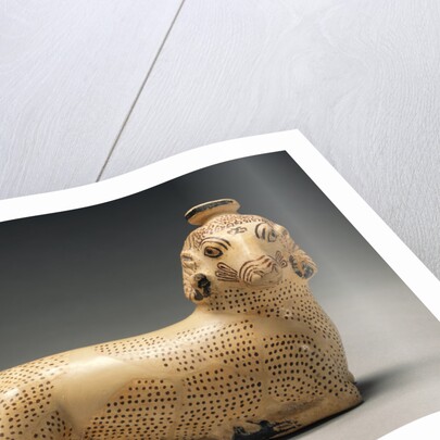 Proto-Corinthian Aryballos in the Shape of a Recumbent Ram by Anonymous