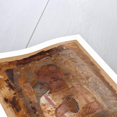 Mummy Shroud with Painted Portrait of a Youth by Anonymous