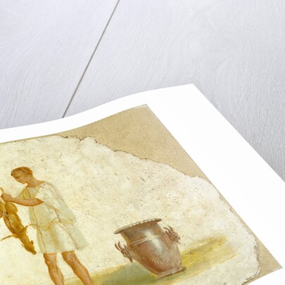 Fragment of a Fresco Panel with a Meal Preparation by Anonymous