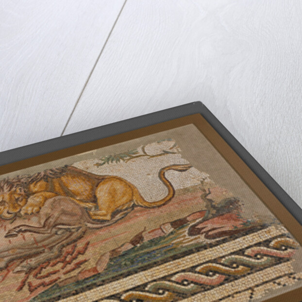 Mosaic of a Lion Attacking an Onager by Anonymous