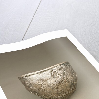 Bowl with Cranes by Anonymous