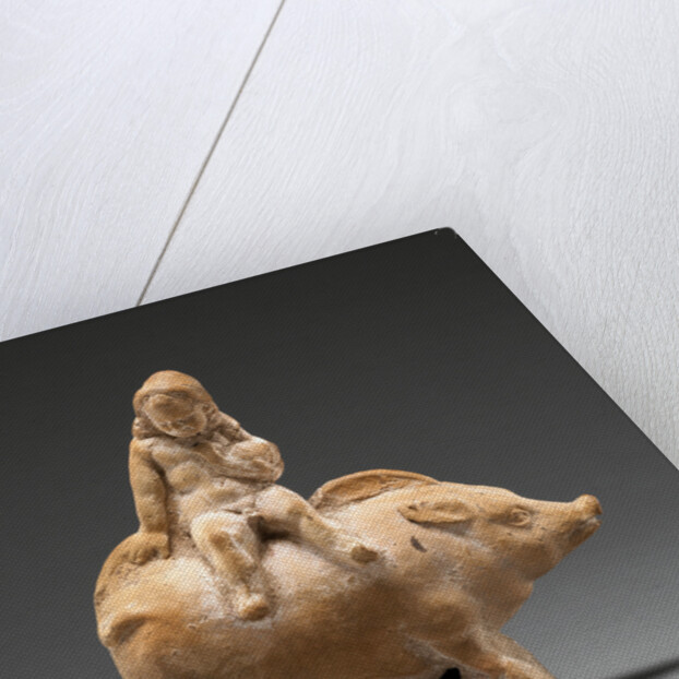 Figure of a Child Seated Atop a Pig by Anonymous