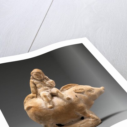 Figure of a Child Seated Atop a Pig by Anonymous