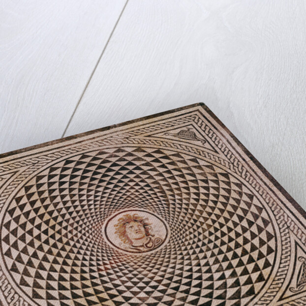 Mosaic Floor with Head of Medusa by Anonymous