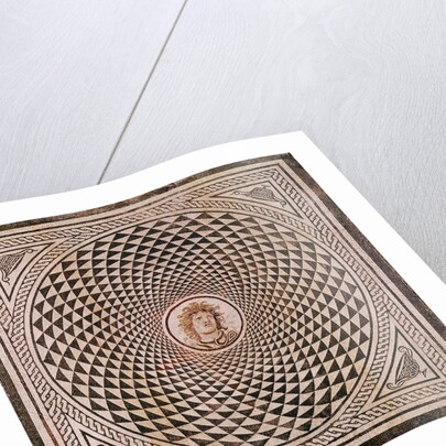 Mosaic Floor with Head of Medusa by Anonymous