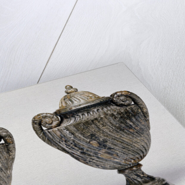 Pair of lidded vases by Anonymous