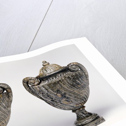 Pair of lidded vases by Anonymous