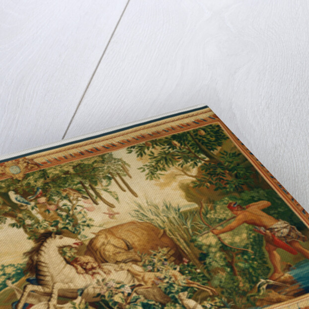 Tapestry: Le Cheval rayé from Les Anciennes Indes Series by Woven at Gobelins Manufactory