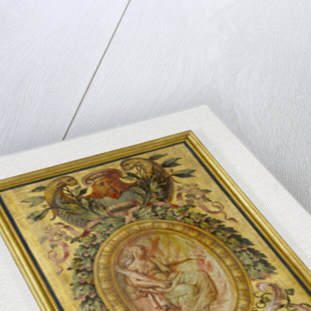 One painted panel by Anonymous