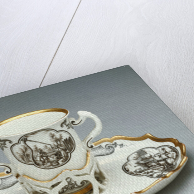 Cup and Saucer (Trembleuse) by Du Paquier Porcelain Manufactory