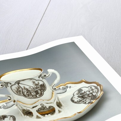 Cup and Saucer (Trembleuse) by Du Paquier Porcelain Manufactory