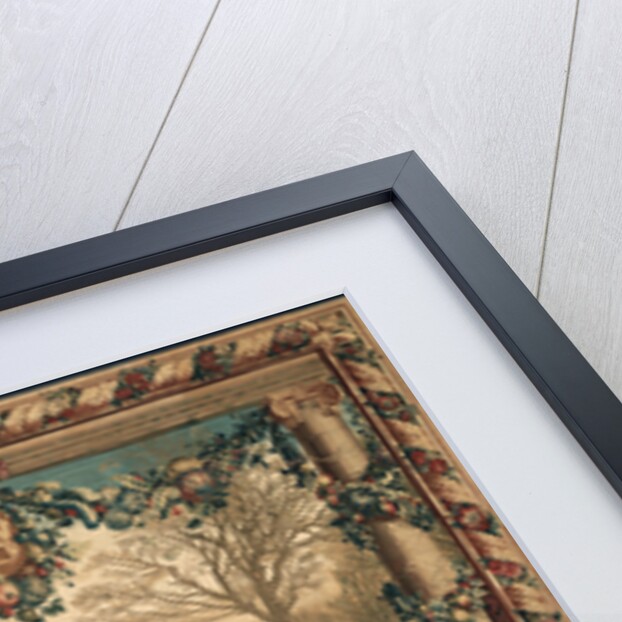 Tapestry: Le Mois de décembre, Le Château de Monceaux from Les Maisons royales Series by Anonymous