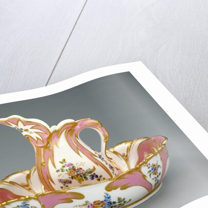 Ewer and Basin (broc et jatte feuille d'eau, première grandeur) by Jean-Claude Duplessis père