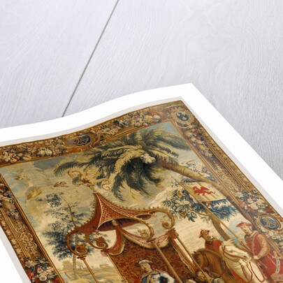 Tapestry: L'Empereur en voyage, from L'Histoire de l'empereur de la Chine Series by Anonymous