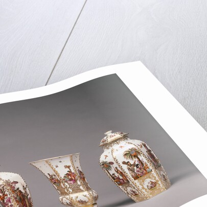 Assembled Set of Five Vases by Johann Gregor Höroldt