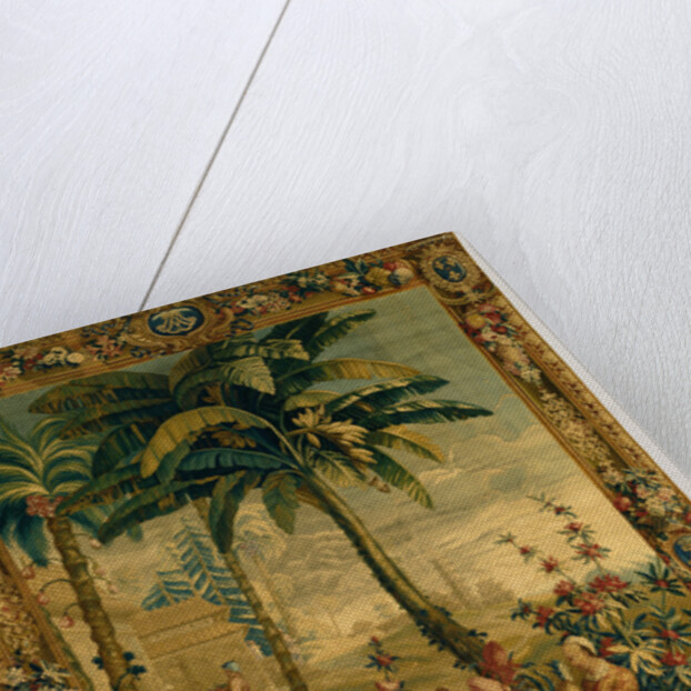 Tapestry: La Récolte des ananas, from L'Histoire de l'empereur de la Chine Series by Anonymous