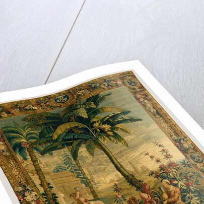 Tapestry: La Récolte des ananas, from L'Histoire de l'empereur de la Chine Series by Anonymous