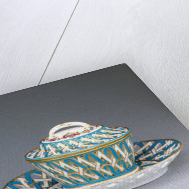 Pair of Lidded Chestnut Bowls (marronnières à ozier) by François-Firmin Dufresne