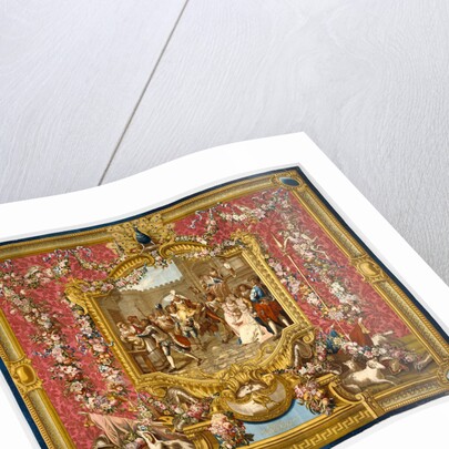 Tapestry: L'Entrée de Sancho dans l'Ile de Barataria, from L'Histoire de don Quichotte Series by Woven at the Gobelins Manufactory
