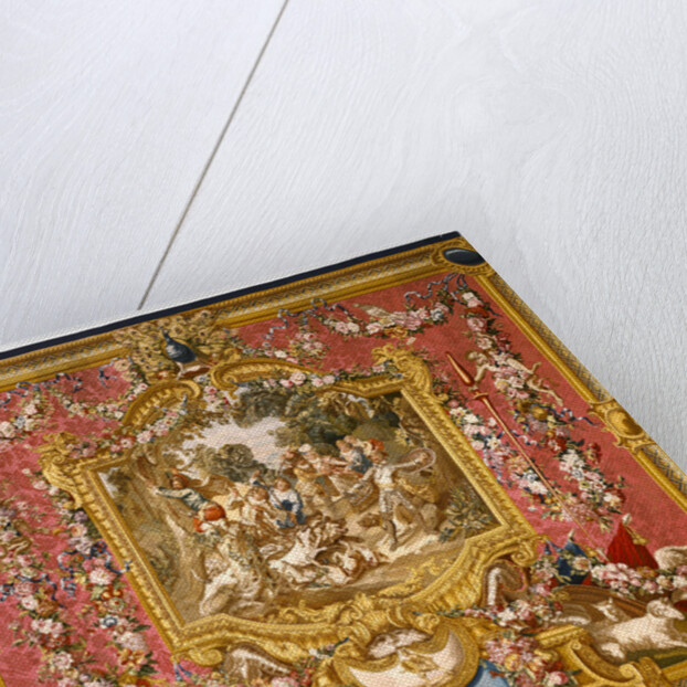 Tapestry: La Poltronnerie de Sancho à la chasse, from L'Histoire de don Quichotte Series by Woven at the Gobelins Manufactory
