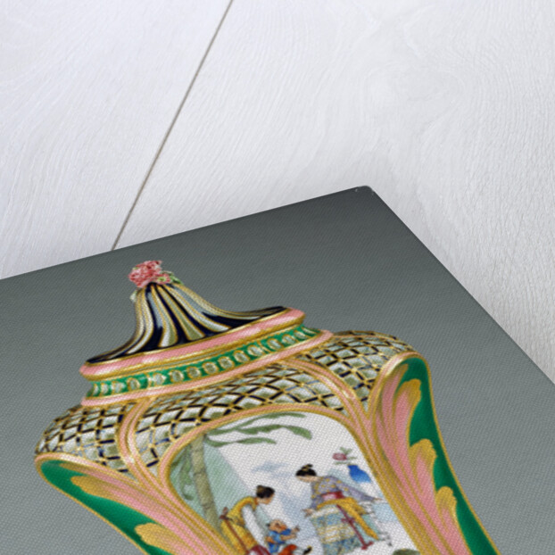 Vase (pot-pourri fontaine ou à dauphin) by Charles-Nicolas Dodin