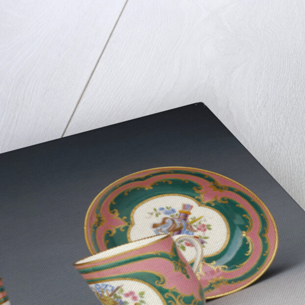 Pair of Cups and Saucers (gobelets Calabre et soucoupes) by Charles Buteux père