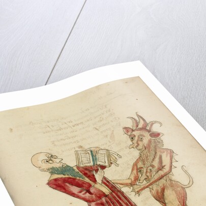 Theodas with the Book of Magic and the Devil by Follower of Hans Schilling