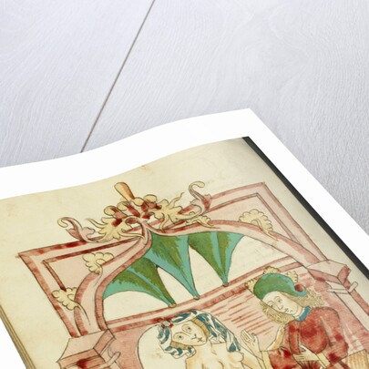 Josaphat Enthroned Tempted by a Naked Woman by Follower of Hans Schilling