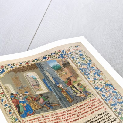 Orsines Presenting a Gift to Alexander and the Execution of Orsines by Master of the Jardin de vertueuse consolation and assistant