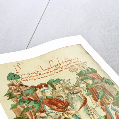 Josaphat Meeting a Blind Man and a Beggar by Follower of Hans Schilling