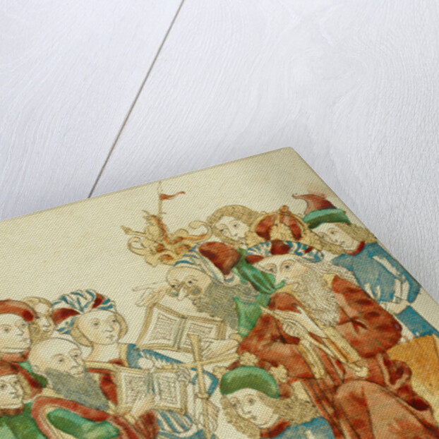 Pagan and Christian Scholars Debating before King Avenir and Josaphat by Follower of Hans Schilling