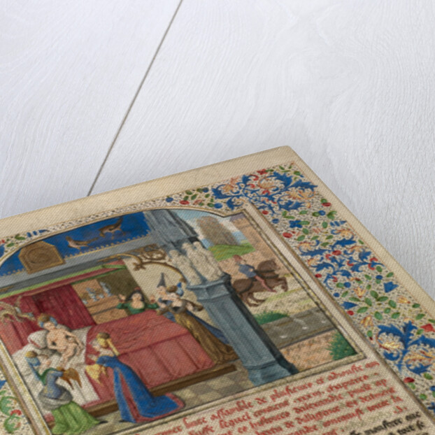 The Birth of Alexander by Master of the Jardin de vertueuse consolation and assistant